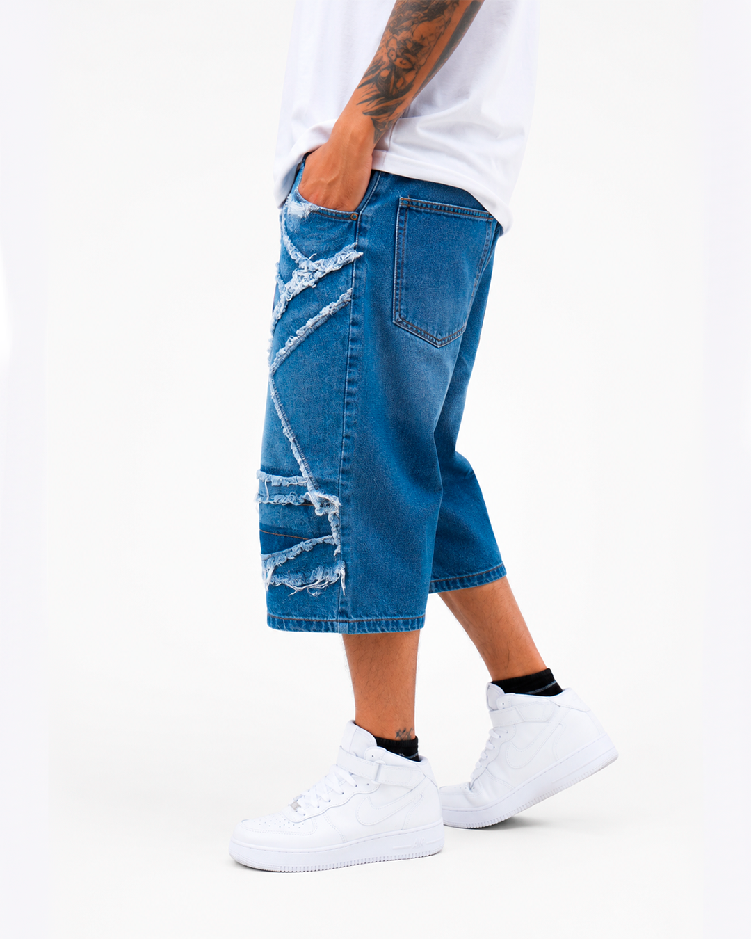 Jorts Oversize Flecos Estrella Stone