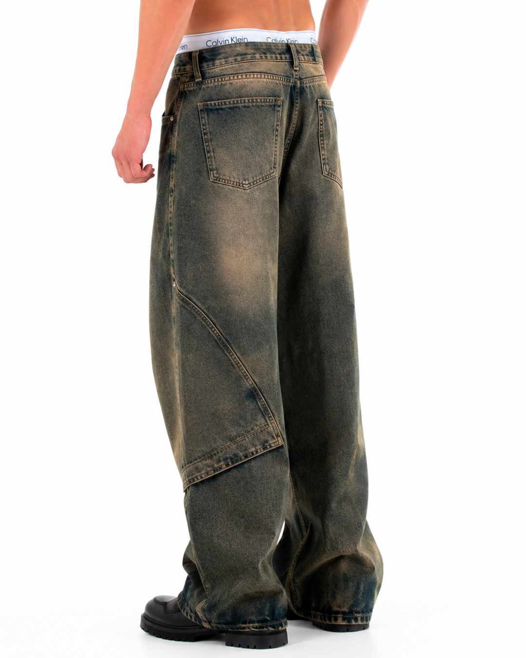 Jean Oversize Óxido Costuras Curvas
