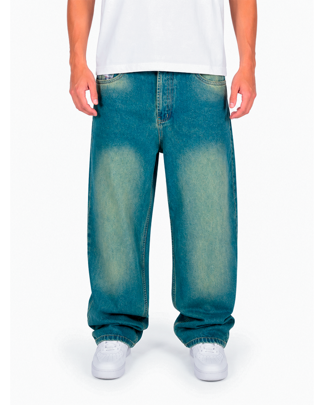Jean Oversize Azul Medio Desvanecido