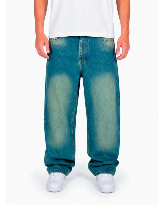 Jean Oversize Azul Medio Desvanecido
