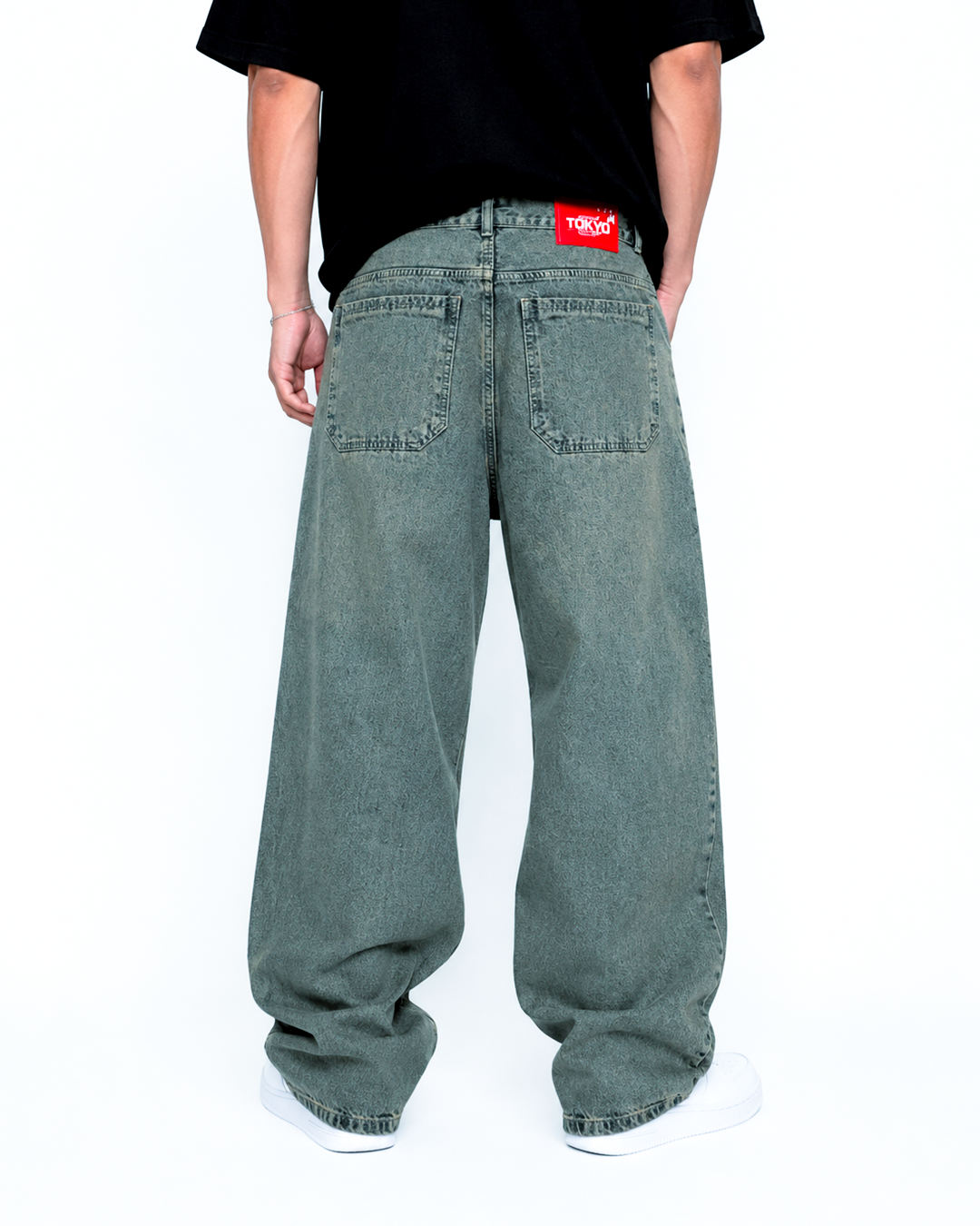 Jean Super Baggy Verdoso