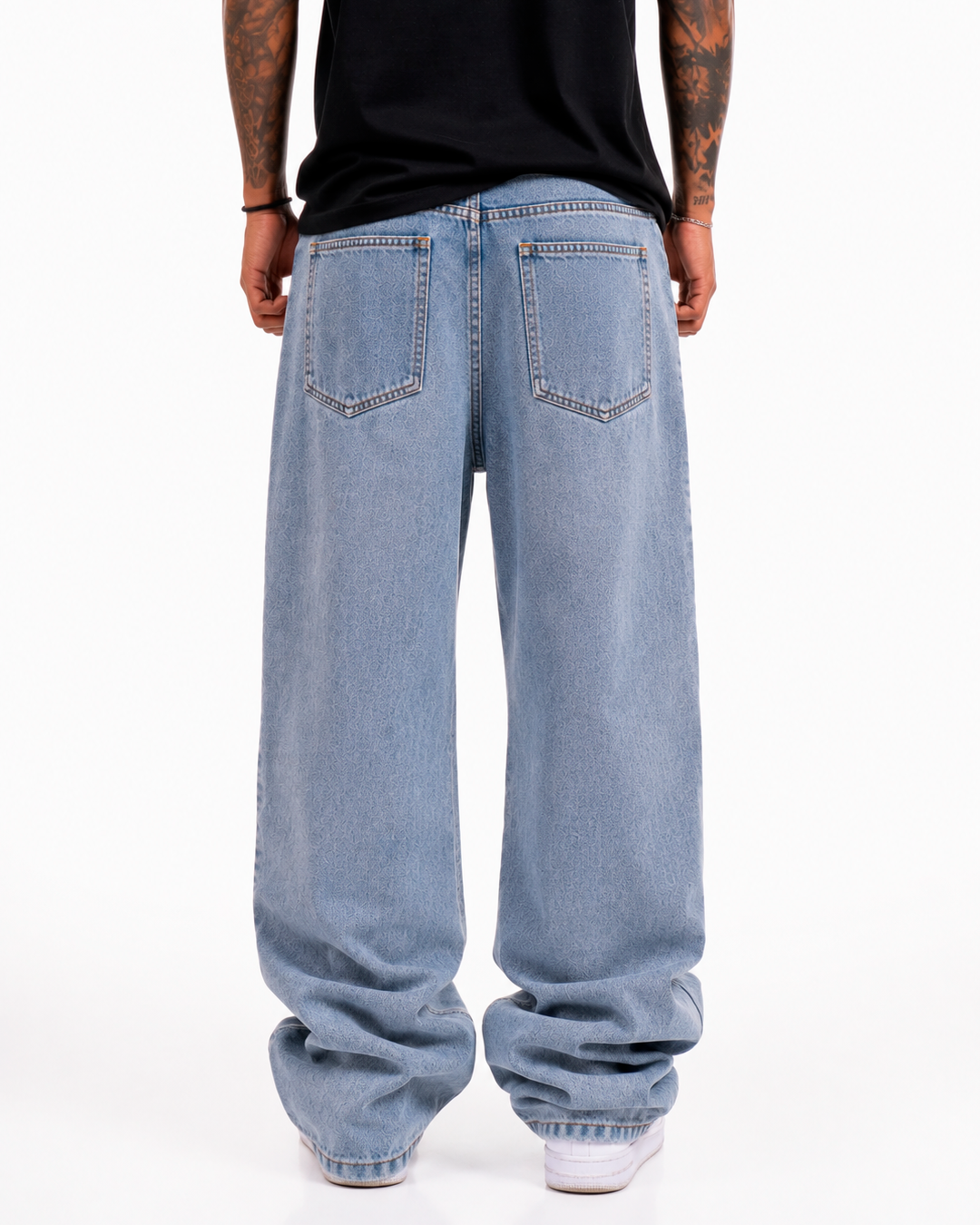 Jean Oversize Azul Claro Destroyed