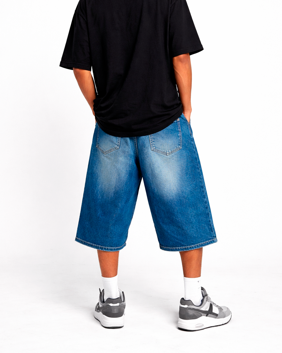 Jorts Oversize Azul Desvanecido Verdozo