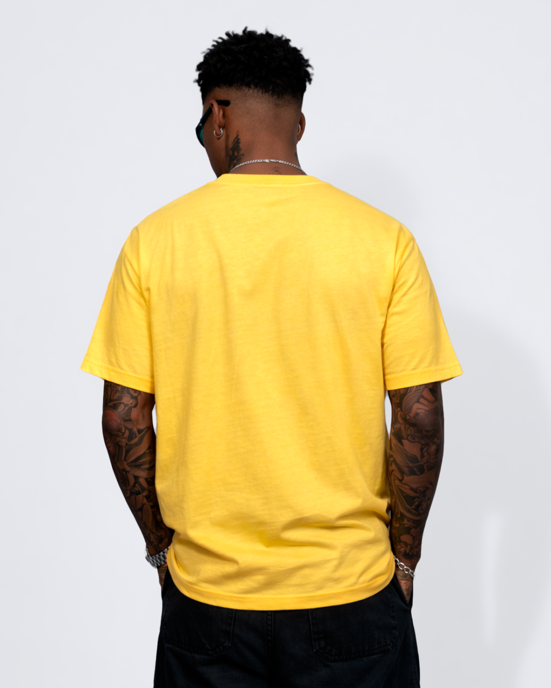 Camiseta Básica Oversize Amarilla