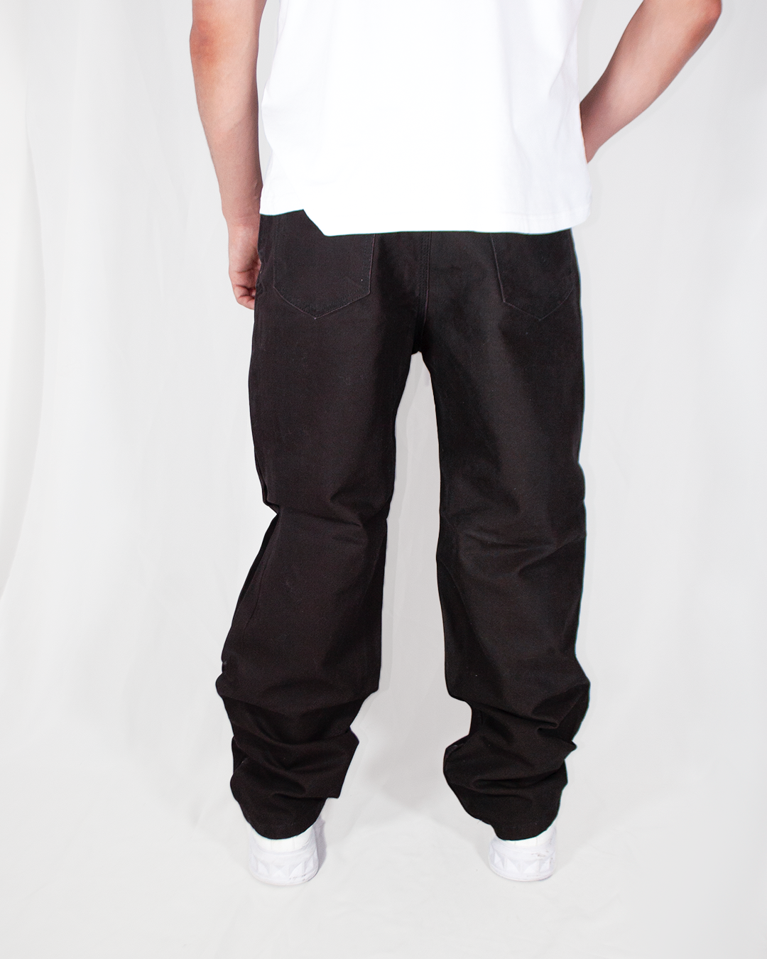 Pantalón Baggy Canva  Café Oscuro