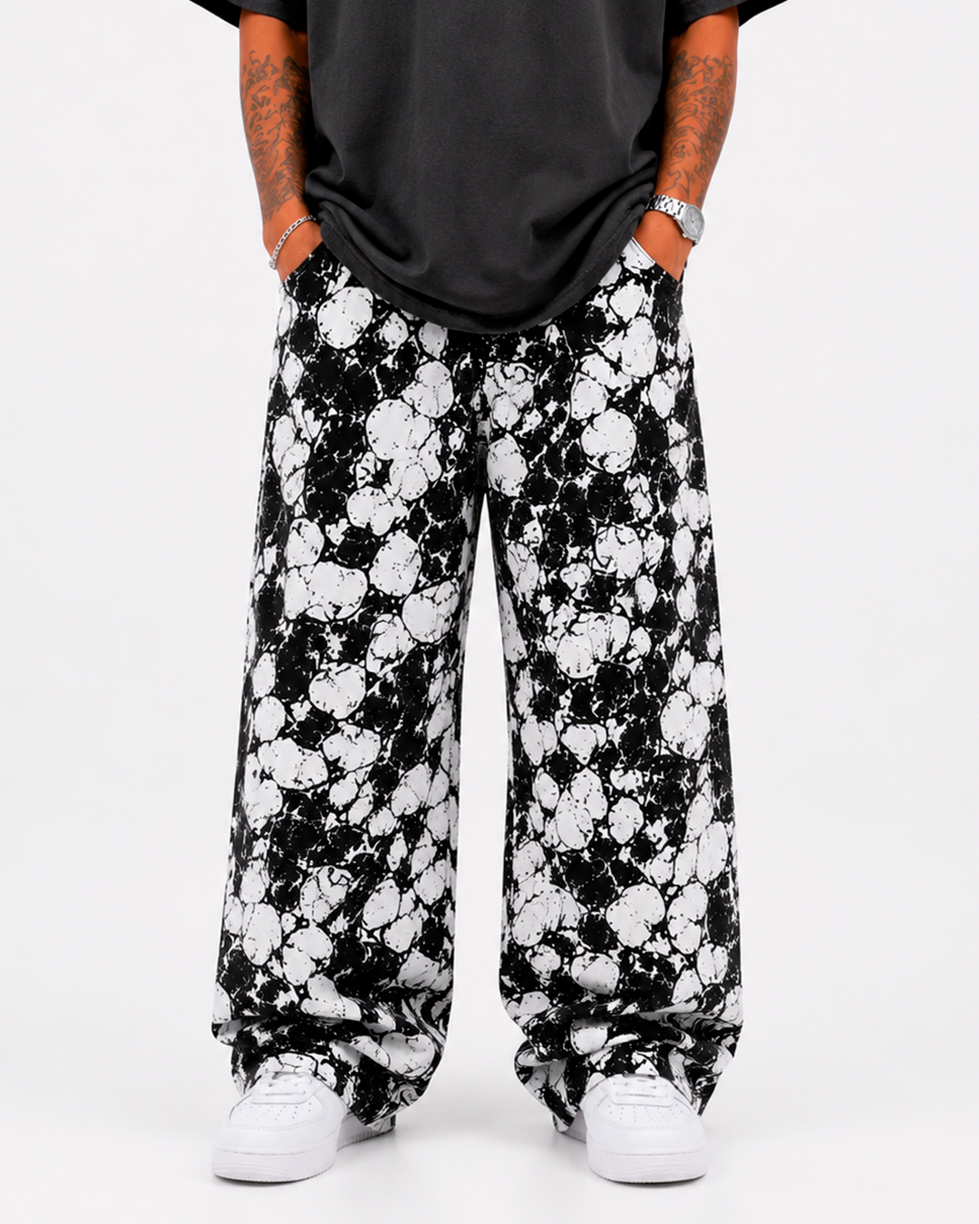 Pantalón Drill Oversize Mármol