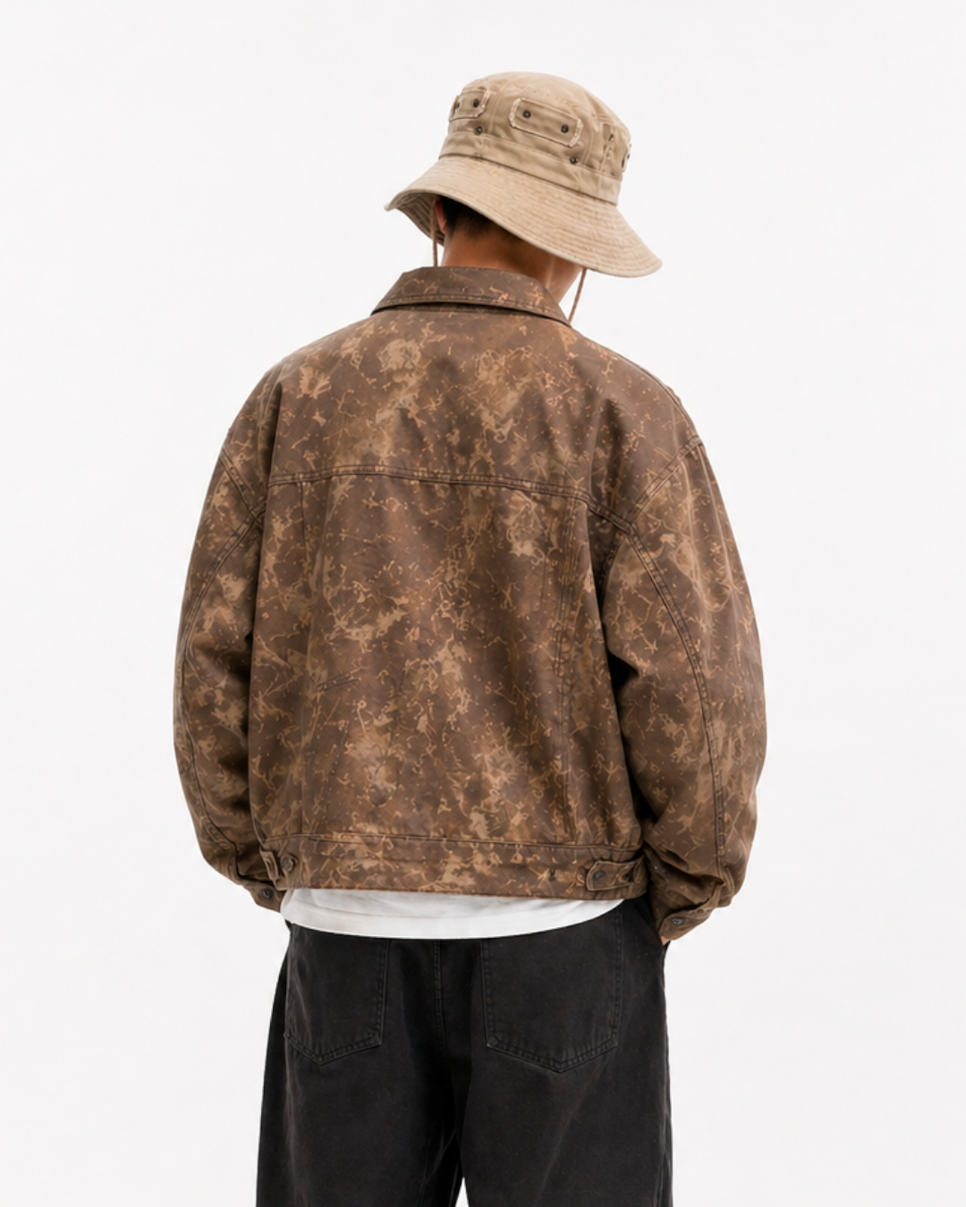 Chaqueta Oversize en Jean Estampado