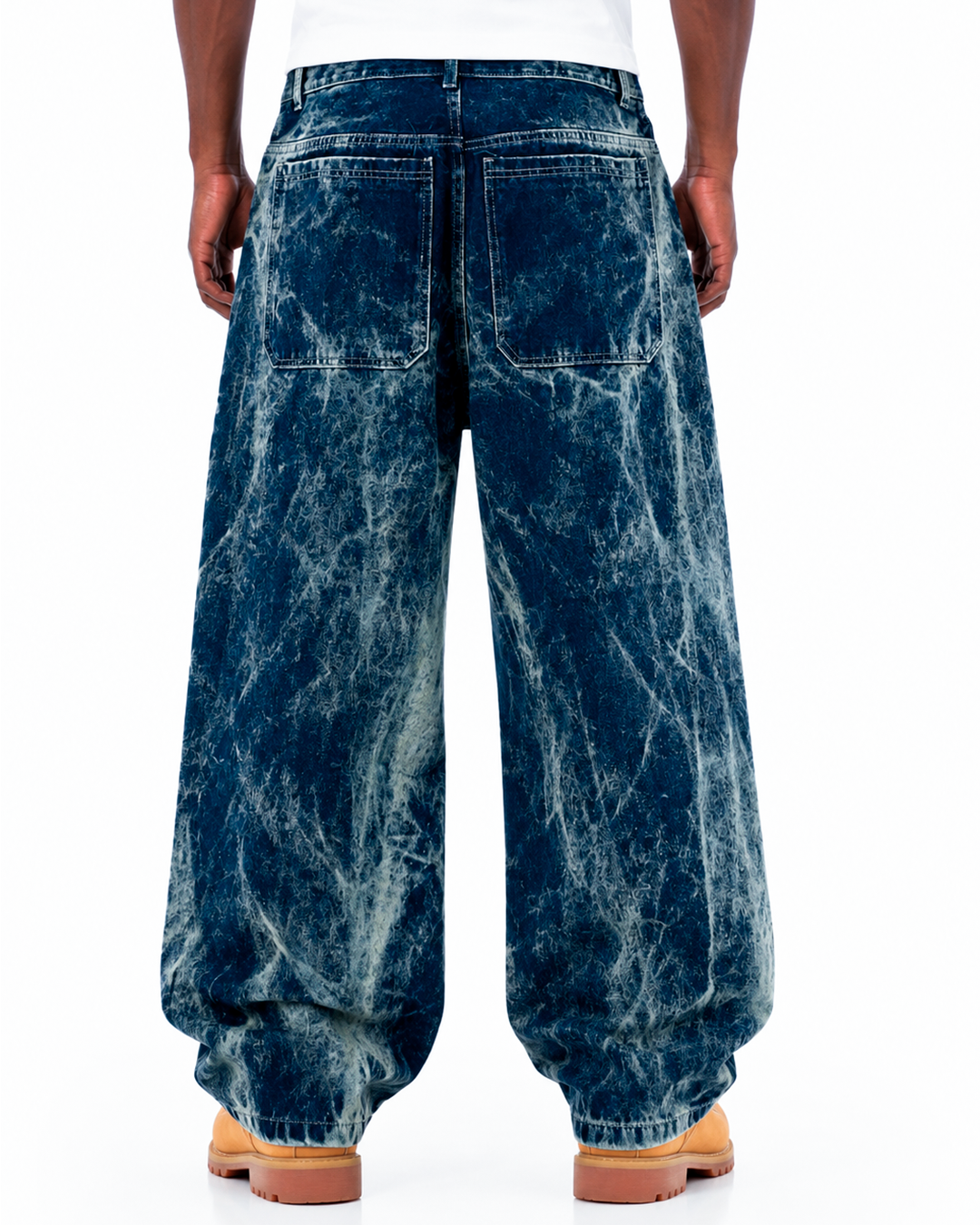 Jean Oversize Azul Marble Wash