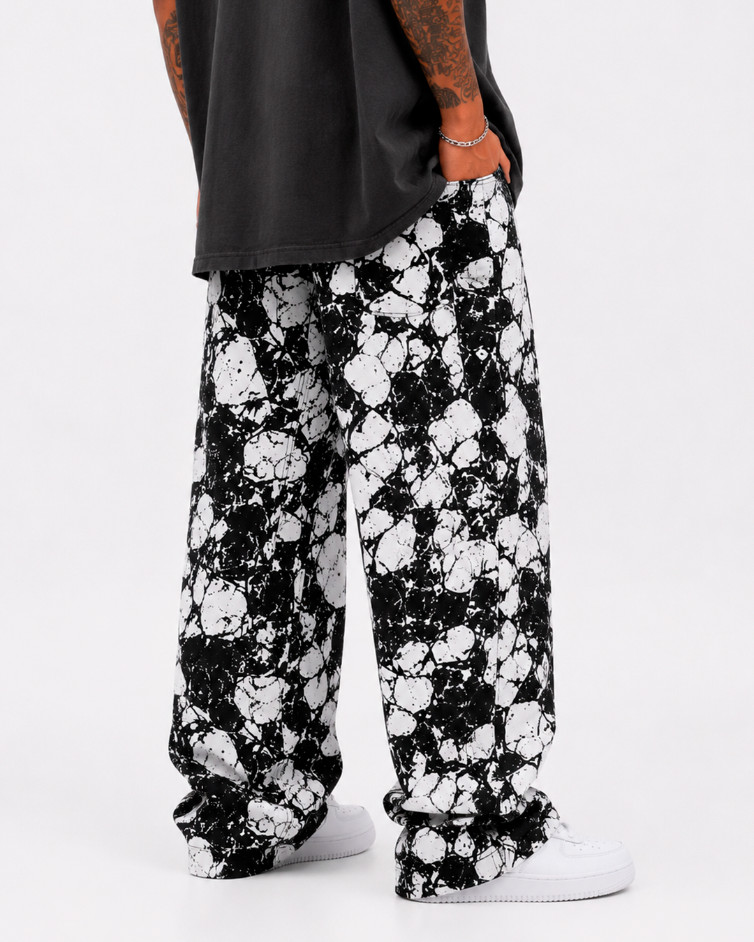 Pantalón Drill Oversize Mármol