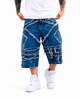 Jorts Oversize Flecos Estrella Azul Verdoso